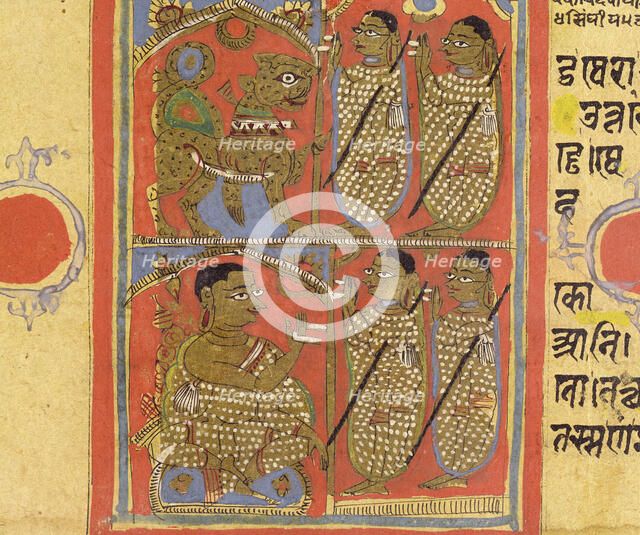 Kalpasutra (Book of Sacred Precepts) Manuscript, late 19th-early 20th century. Creator: Unknown.