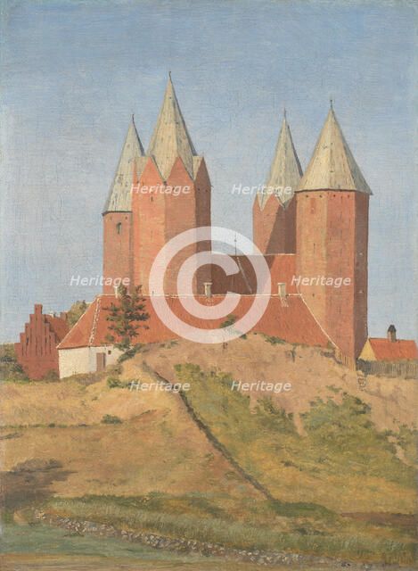 Kalundborg Church, 1837. Creator: Johan Thomas Lundbye.