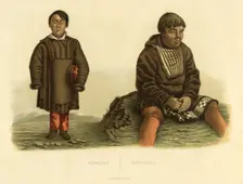 Kamchadals, 1856. Creator: Ivan Dem'ianovich Bulychev