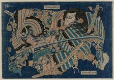 Kamakura no Gengoro Seizing Torinoumi Tasaburo, early 1830s. Creator: Katsushika Hokusai (Japanese, 1760-1849)