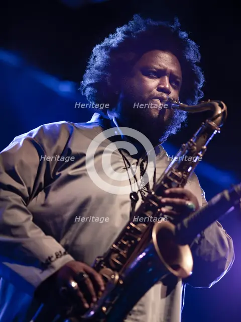 Kamasi Washington, 2018. Artist: Alan John Ainsworth.