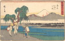 Kambura Station, ca. 1842., ca. 1842. Creator: Ando Hiroshige