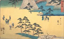 Kameyama, ca. 1840., ca. 1840. Creator: Ando Hiroshige