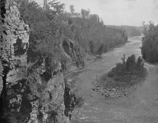 Kaministiquia River, below Kakabeka Falls c1897. Creator: Unknown