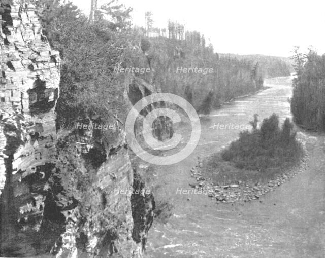 Kaministiquia River, below Kakabeka Falls, Canada, c1900. Creator: Unknown.