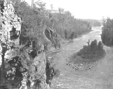 Kaministiquia River, below Kakabeka Falls, Canada, c1900. Creator: Unknown