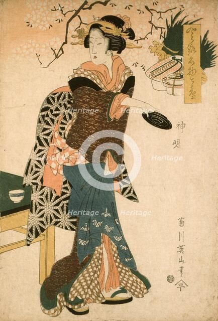 Kamiaki or Shinmei, between c1812 and c1817. Creator: Kikugawa Eizan.