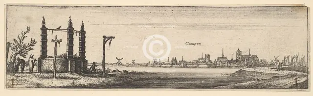 Kampen, 1642-44. Creator: Wenceslaus Hollar.