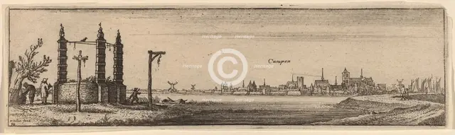 Kampen, c. 1632. Creator: Wenceslaus Hollar.