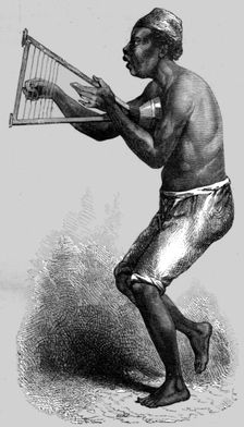 Kan-Gro Kenikbah, or Harpist; An Excursion in Dahomey 1871. Creator: J. Alfred Skertchly