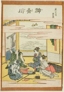 Kanagawa, from the series "Fifty-three Stations of the Tokaido (Tokaido gojusan..., Japan, c.1806. Creator: Hokusai