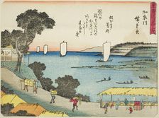 Kanagawa, from the series "Fifty-three Stations of the Tokaido (Tokaido gojusan tsug..., c. 1837/42. Creator: Ando Hiroshige