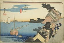 Kanagawa: View of the Embankment (Kanagawa, dai no kei), from the series "Fifty-thr..., c. 1833/34. Creator: Ando Hiroshige