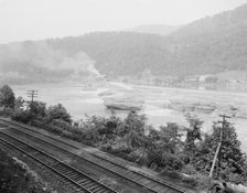 Kanawha Falls, New River canyon, W. Va., c.between 1910 and 1920. Creator: Unknown