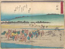 Kanaya, ca. 1838., ca. 1838. Creator: Ando Hiroshige