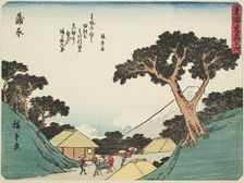 Kanbara, from the series "Fifty-three Stations of the Tokaido (Tokaido gojusan tsugi..., c. 1837/42. Creator: Ando Hiroshige