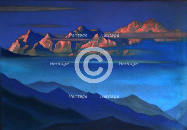 Kangchenjunga, 1944. Artist: Roerich, Nicholas (1874-1947)