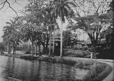 Kandy - A Picturesque Corner of the Lake c1890, (1910). Artist: Alfred William Amandus Plate