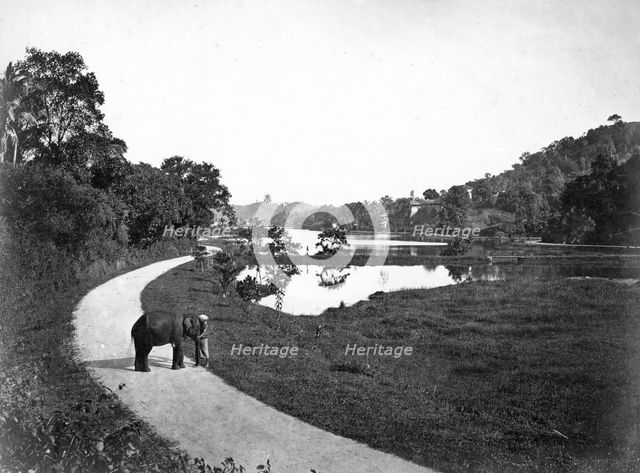 Kandy Lake, Kandy, Sri Lanka, c1910s. Artist: Unknown