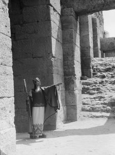 Kanellos dance group at ancient sites in Greece, 1929 Creator: Arnold Genthe