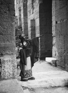 Kanellos dance group at ancient sites in Greece, 1929 Creator: Arnold Genthe