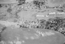 Kanellos dance group at ancient sites in Greece, 1929 Creator: Arnold Genthe