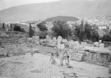 Kanellos dance group at ancient sites in Greece, 1929 Creator: Arnold Genthe