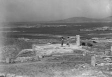 Kanellos dance group at ancient sites in Greece, 1929. Creator: Arnold Genthe