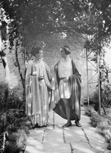 Kanellos, Vanellos and Tanagra, in dance costumes, 1929 Creator: Arnold Genthe