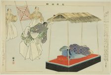 Kantan, from the series "Pictures of No Performances (Nogaku Zue)", 1898. Creator: Kogyo Tsukioka