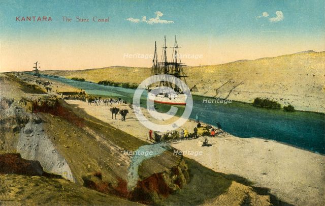 'Kantara - The Suez Canal', c1918-c1939. Creator: Unknown.