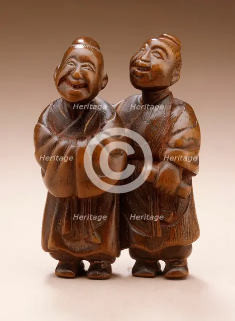 Kanzan and Jittoku: Two Zen Worthies, Late 18th century. Creator: Unknown.