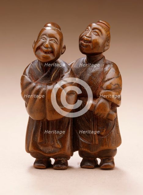 Kanzan and Jittoku: Two Zen Worthies, Late 18th century. Creator: Unknown.