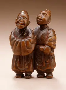 Kanzan and Jittoku: Two Zen Worthies, Late 18th century. Creator: Unknown