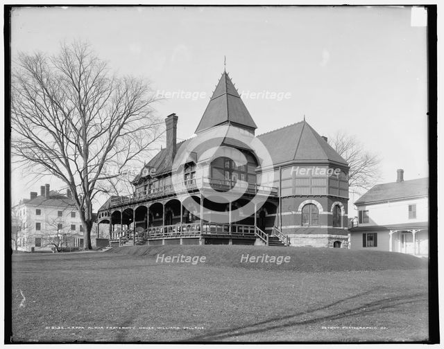 Kappa Alpha fraternity house, Williams College, Mass., between 1900 and 1906. Creator: Unknown.