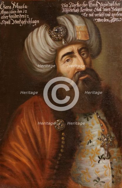 Kara Mustafa Pasha, Ottoman Grand Vizier, ca 1683. Artist: Anonymous  
