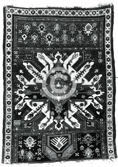 Karabagh Prayer Rug, Caucasus, 1875/1900. Creator: Unknown.