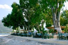 Karavomilos Lake Taverna, Kefalonia, Greece. Creator: Peter Thompson