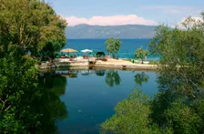 Karavomilos Lake, Kefalonia, Greece. Creator: Peter Thompson