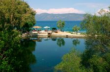 Karavomilos Lake, Kefalonia, Greece. Creator: Peter Thompson