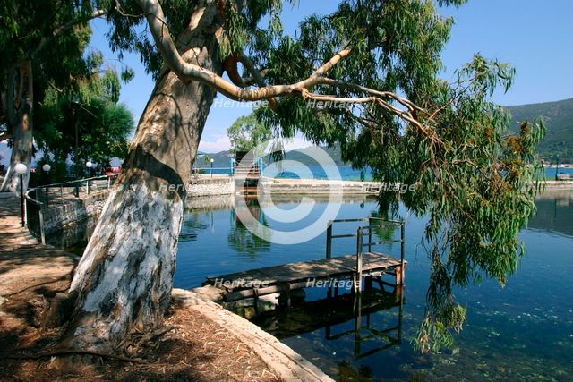 Karavomilos Lake, Kefalonia, Greece. Creator: Peter Thompson.