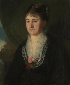 Karen Nielsen, f. Wedel Jarlsberg, 1876. Creator: Harriet Backer