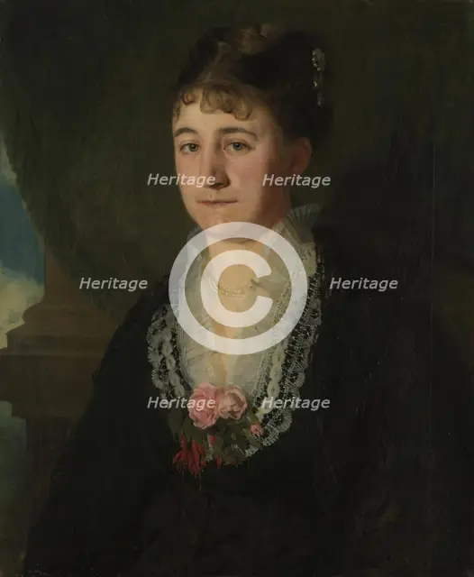 Karen Nielsen, f. Wedel Jarlsberg, 1876. Creator: Harriet Backer.