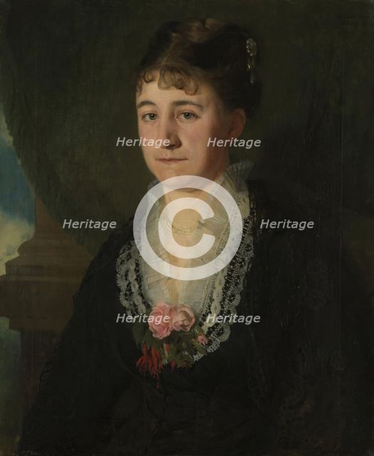 Karen Nielsen, f. Wedel Jarlsberg, 1876. Creator: Harriet Backer.