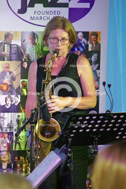 Karen Sharp, iG4, Watermill Jazz Club, Dorking, Surrey, 17 June 2025. Creator: Brian O'Connor.