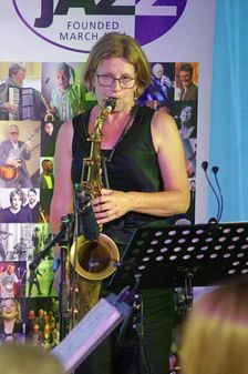 Karen Sharp, iG4, Watermill Jazz Club, Dorking, Surrey, 17 June 2025. Creator: Brian O'Connor