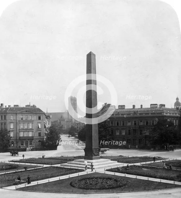 Karolinenplatz, Munich, Germany, c1900s.Artist: Wurthle & Sons
