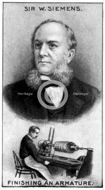 Karl Wilhelm Siemens, German engineer and pioneer of electrical power, (c1924). Artist: Unknown