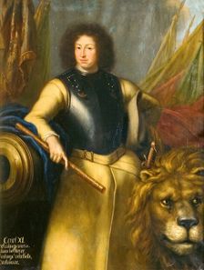 Karl XI, 1655-1697, King of Sweden Palatine Count of Zweibrücken, 1689. Creator: David Klocker Ehrenstrahl