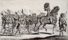 Karl XI, carousel at his reign in 1672. Creator: David Klocker Ehrenstrahl